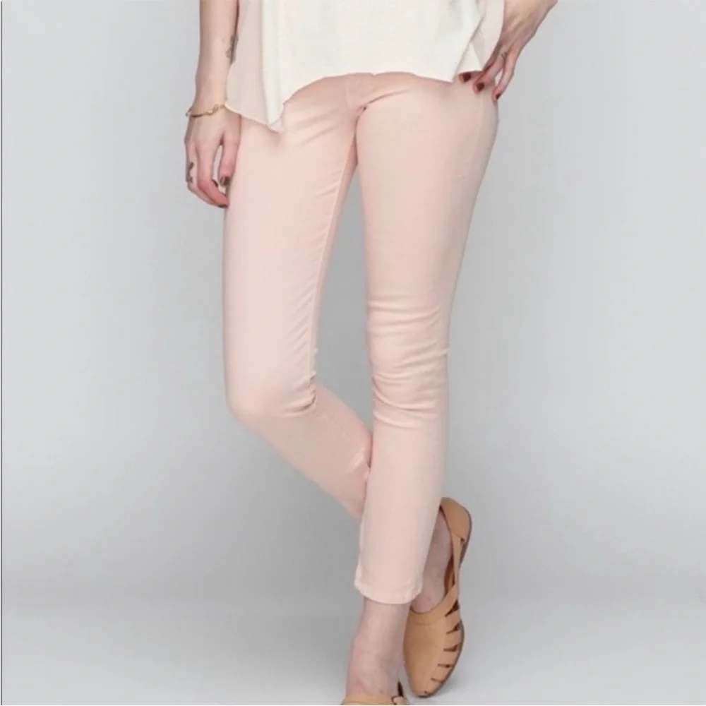 RAG & BONE blush pink zipper Capri jeans size 28 like new